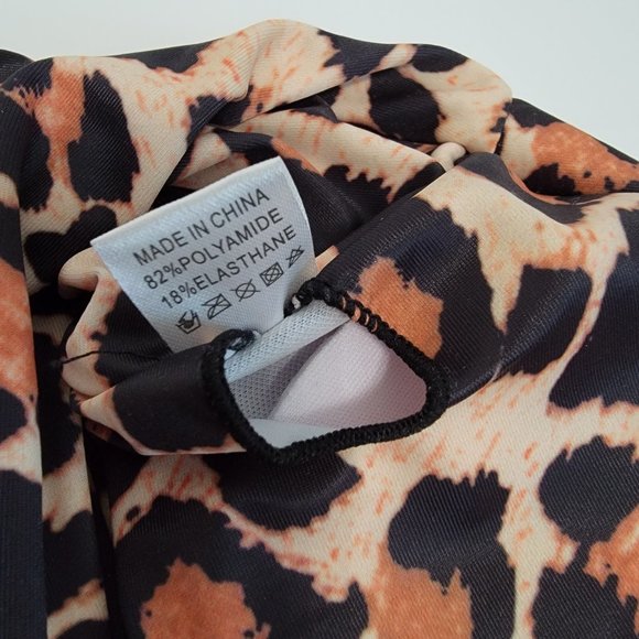 Women One Shoulder High Waisted Bikini Tie High Cut Two Piece Swimsuit NEW - Picture 10 of 12